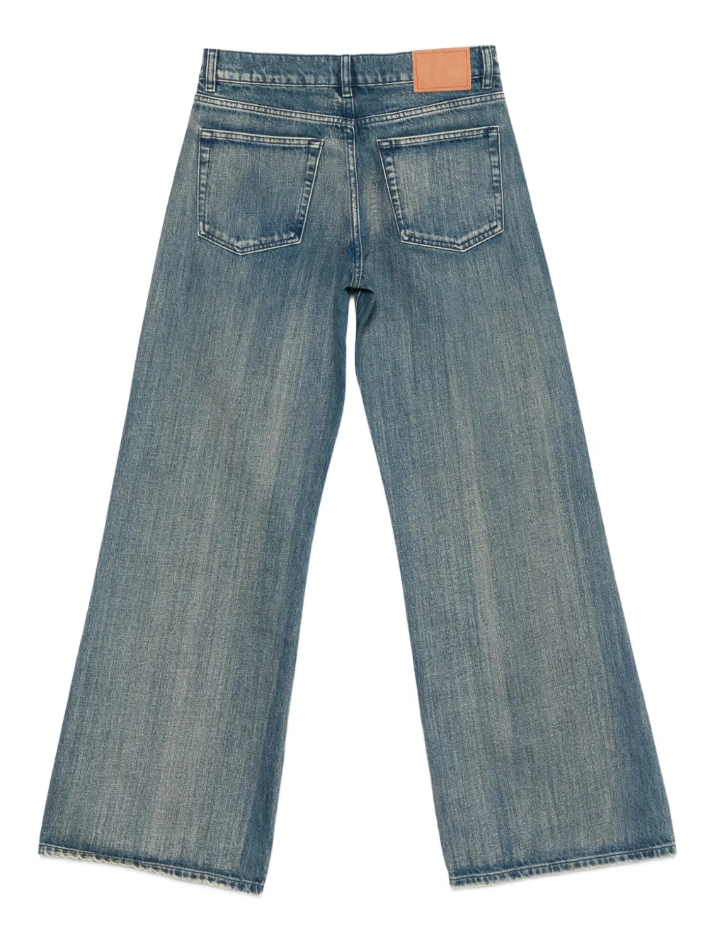 Jeanerica Jeans met wijde pijpen Blauw
