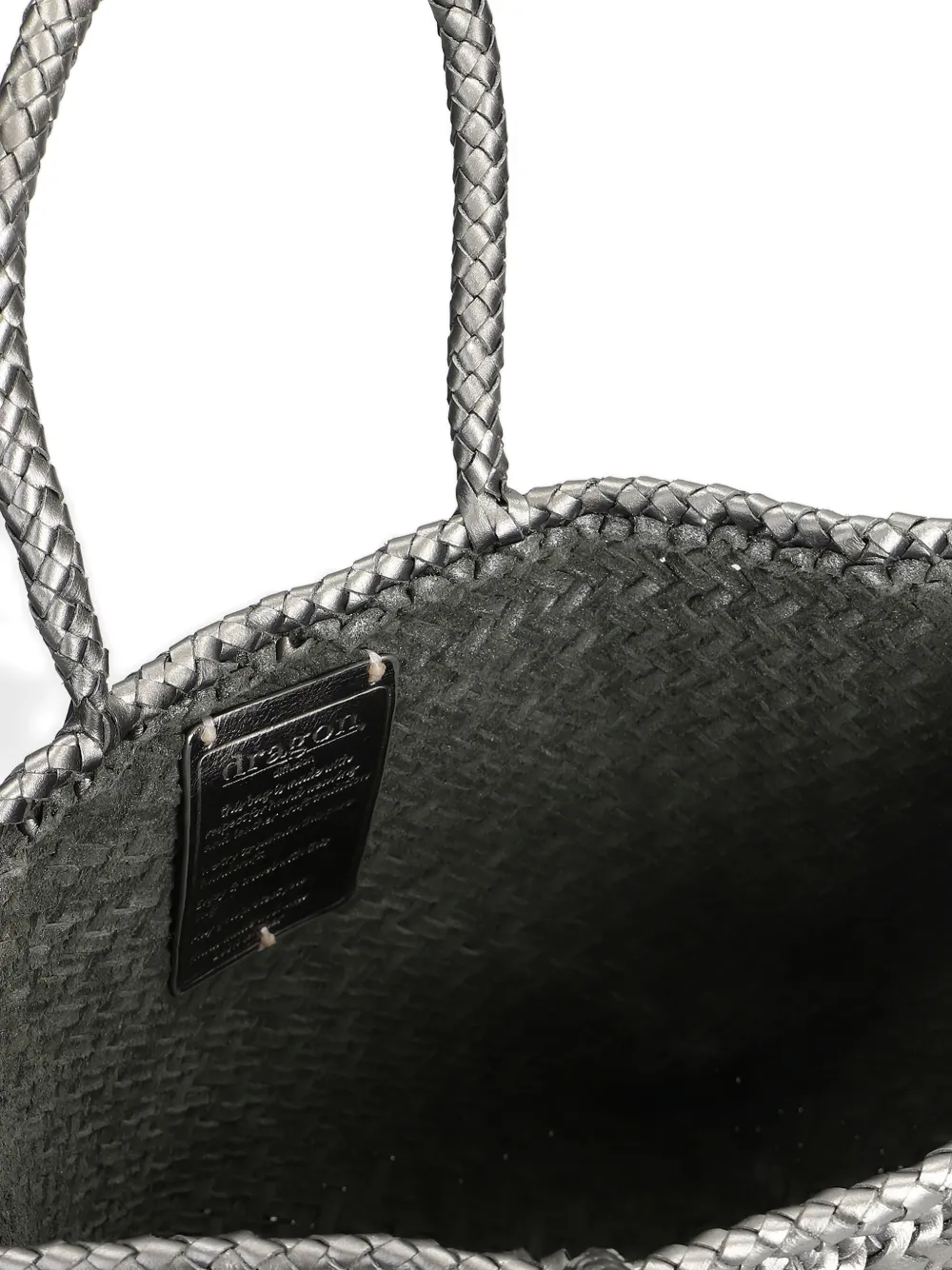 Dragon Diffusion Woven Tote Bag In Gray
