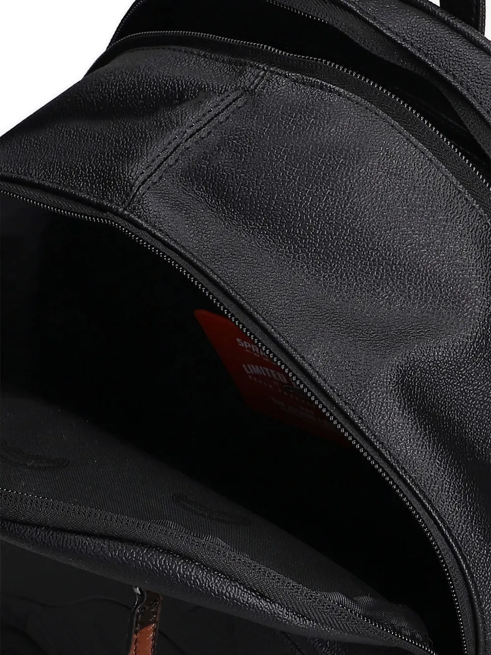 Sprayground Embossed-effect Zip-around Backpack In Black
