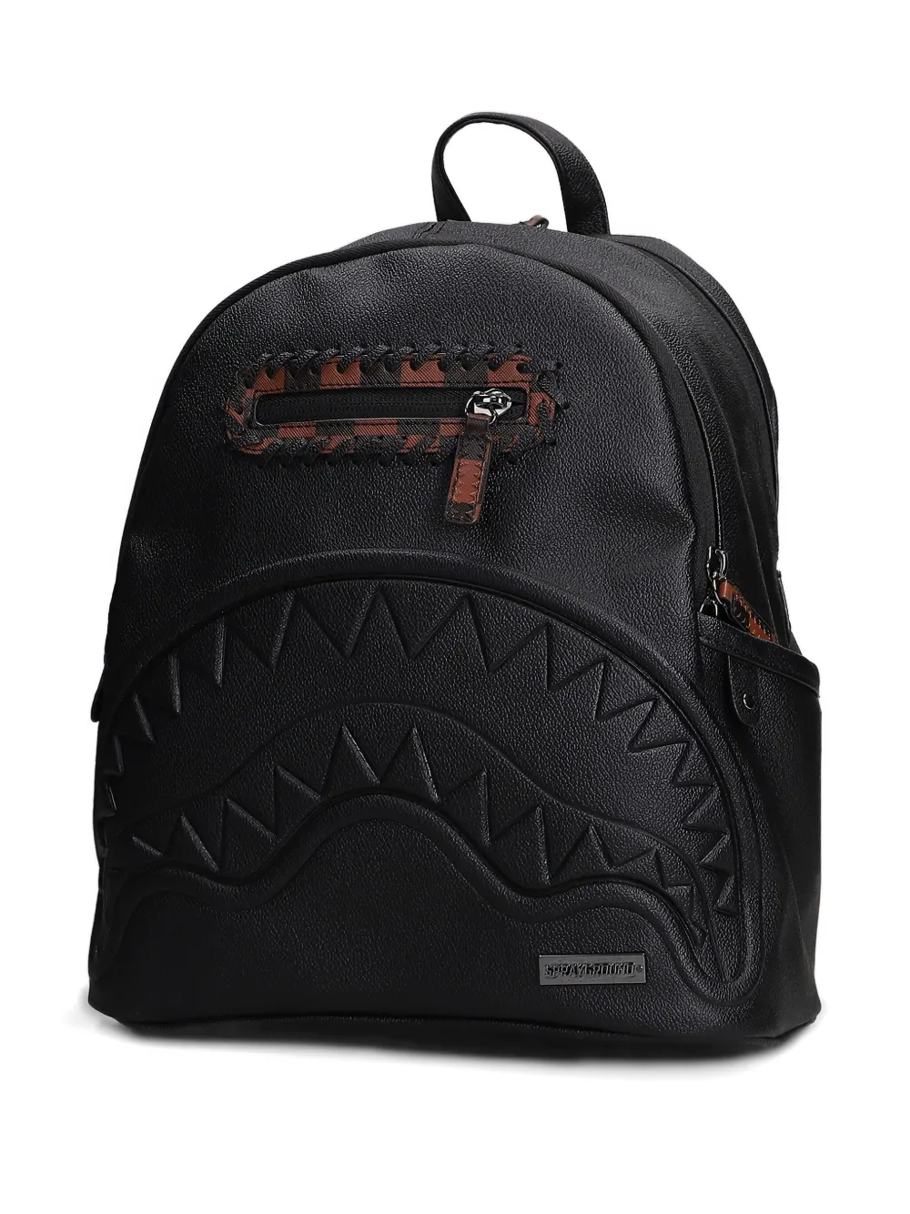 Sprayground Embossed-effect Zip-around Backpack In Black