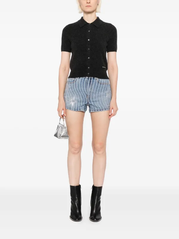 Alexander Wang スター デニム ショートパンツ | ブルー | FARFETCH JP