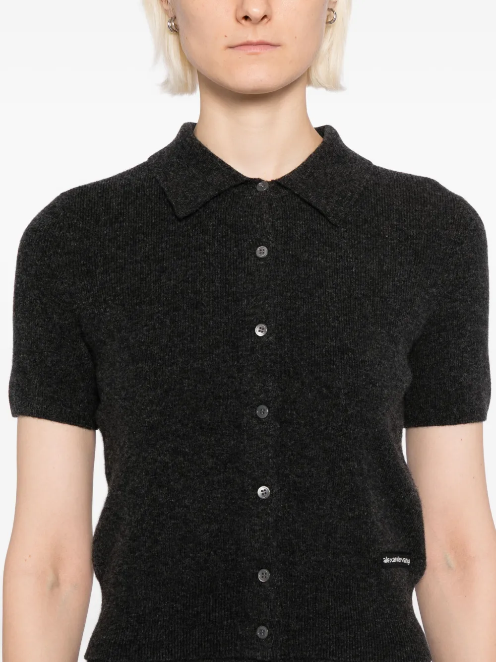 Alexander Wang Top met logopatch Grijs