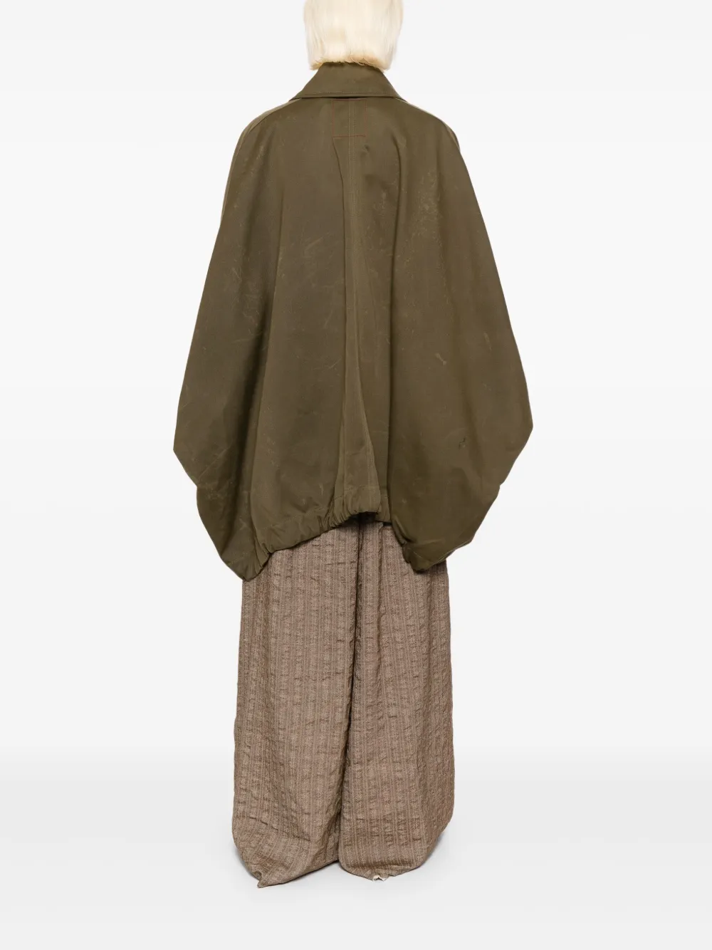 Uma Wang Asymmetrische jas Groen