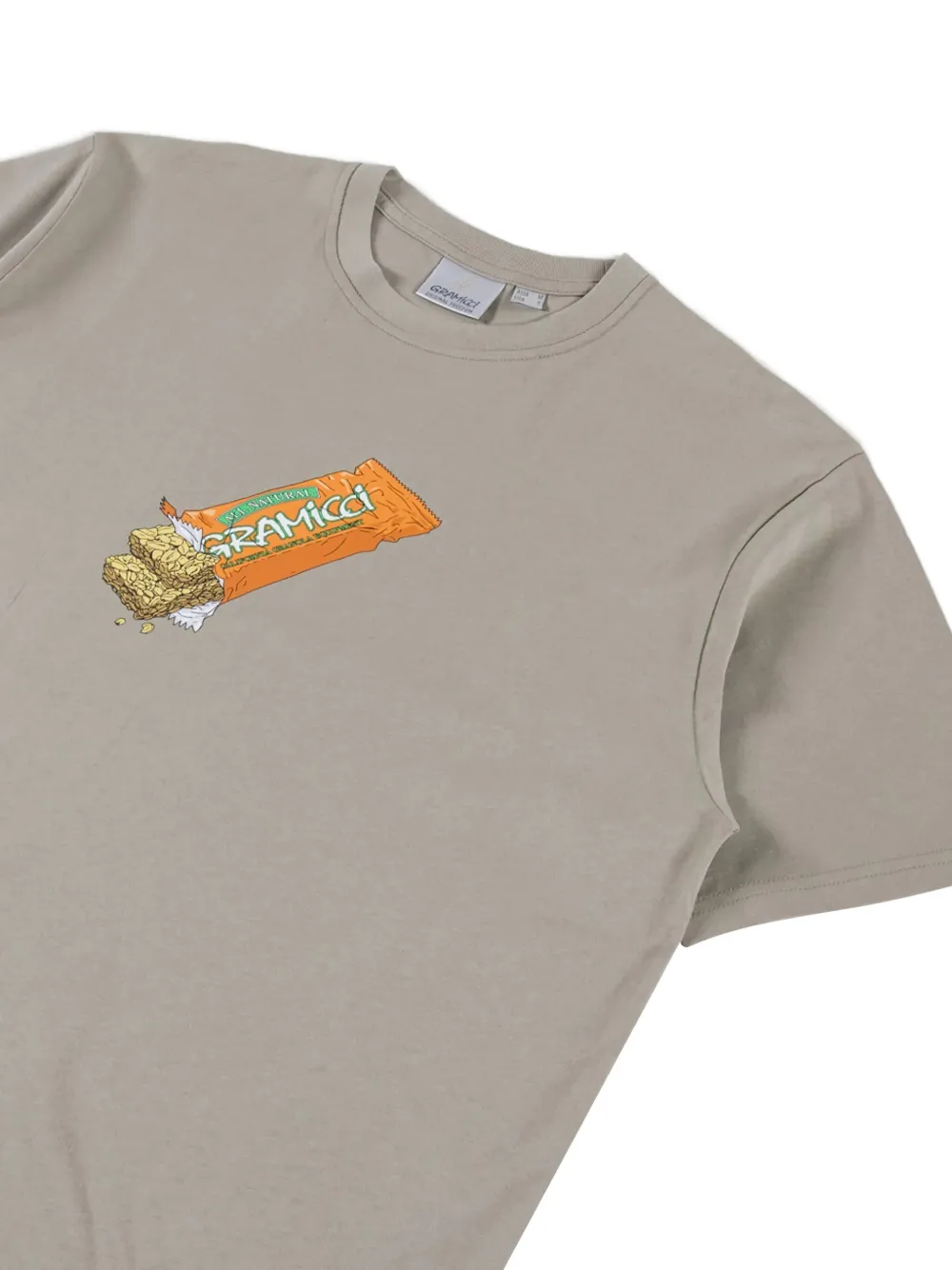 Gramicci T-shirt met grafische print Beige