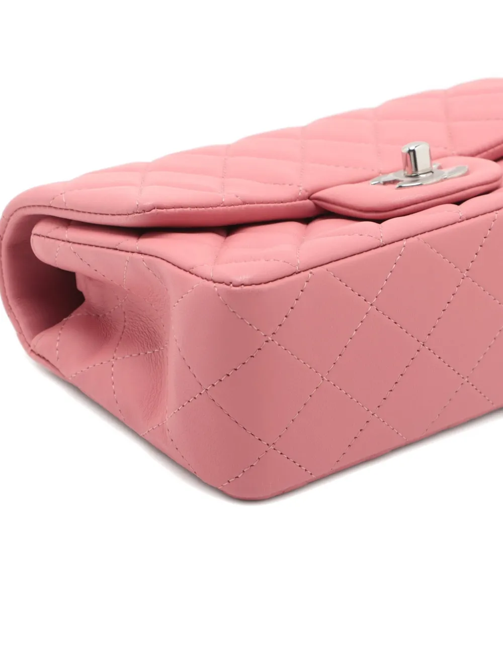 Pre-owned Chanel 2013-2014 Mini Flap Chain Shoulder Bag In Pink