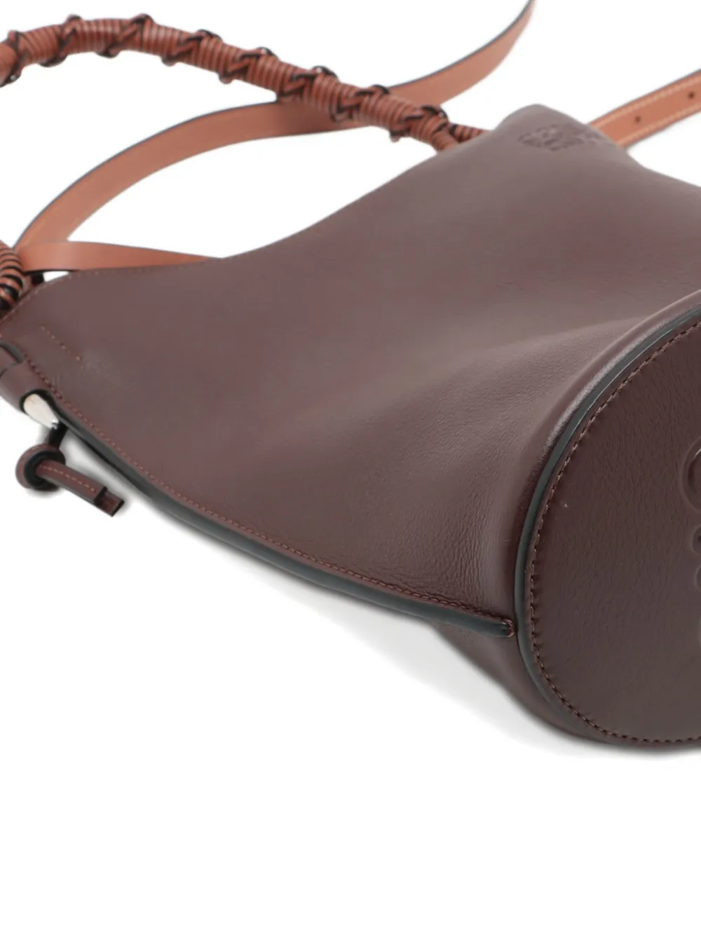 Pre-owned Loewe 2010-2020 Braided-handle Bucket Bag In Brown