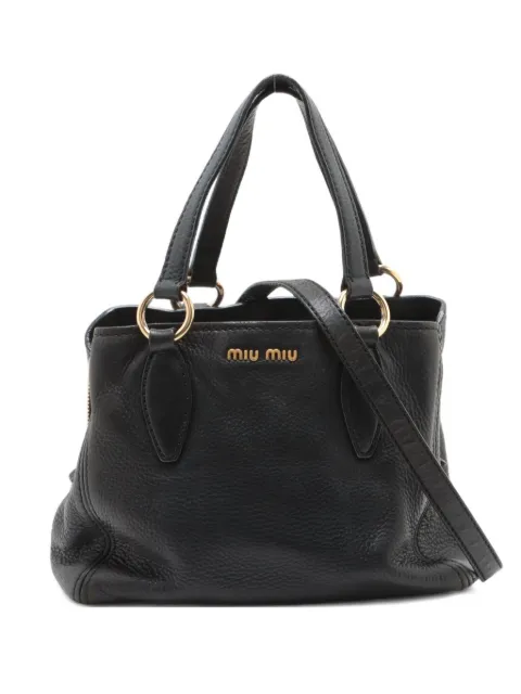 Miu Miu Pre-Owned 2000-2015 Caribu leather tote bag