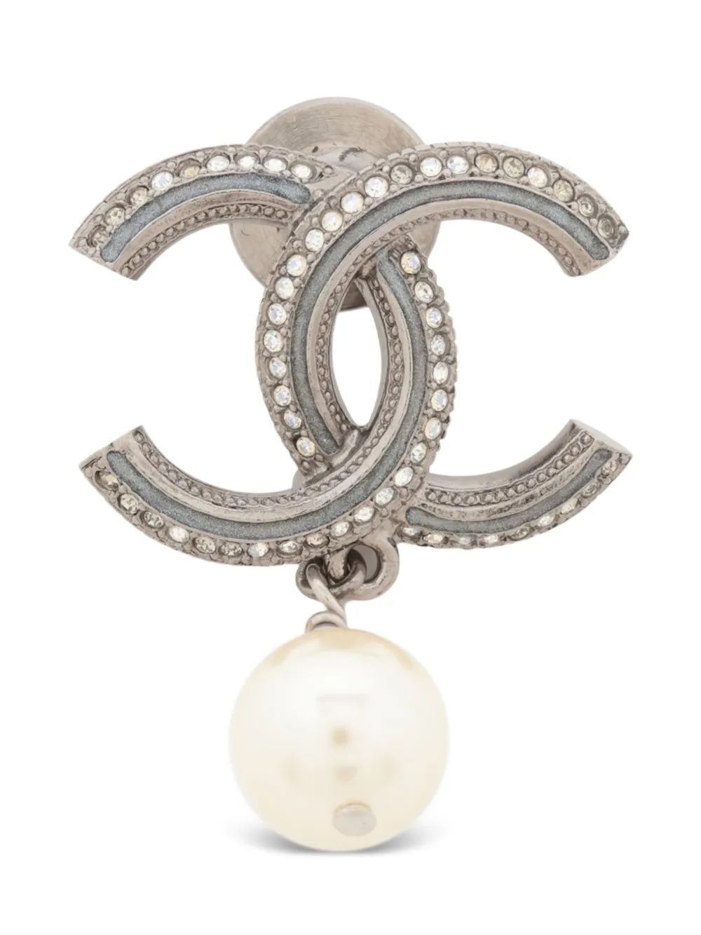 CHANEL Pre-Owned 2011 ココマーク ピン - シルバートーン CHANEL Pre-Owned 2011 ココマーク ピン - シルバートーン