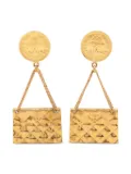CHANEL Pre-Owned 1996 Classic Flap Bag earrings - Gold