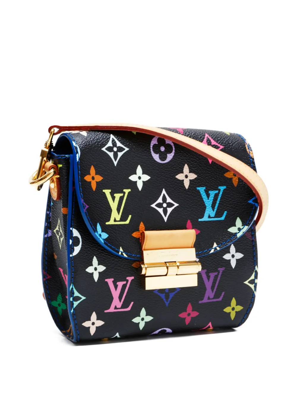 Pre-owned Louis Vuitton 2012 X Takashi Murakami Heart Breaker Shoulder Bag In Black