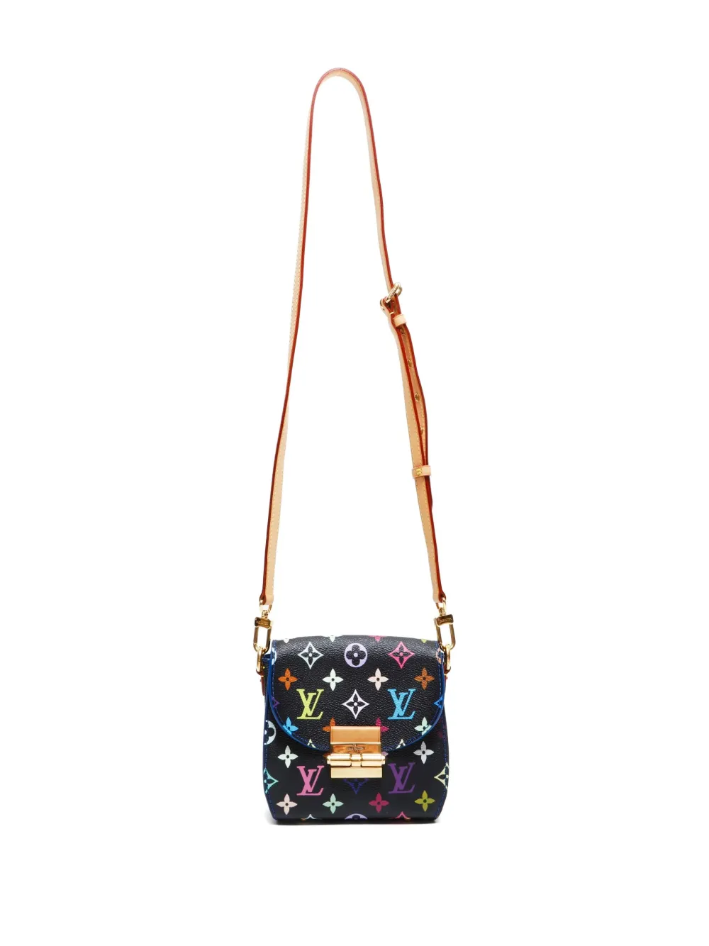 Pre-owned Louis Vuitton 2012 X Takashi Murakami Heart Breaker Shoulder Bag In Black