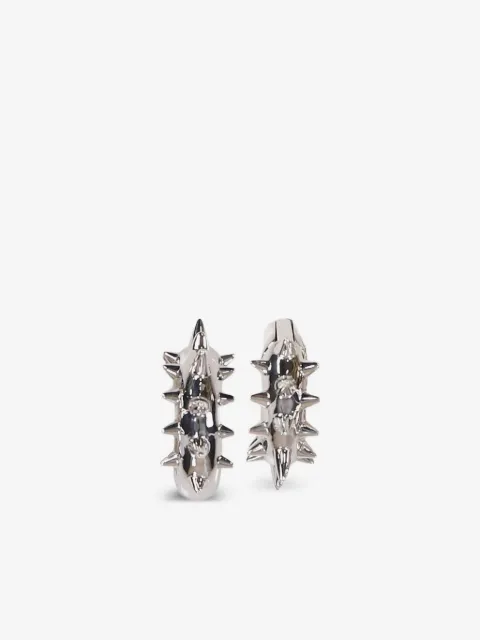 Alan Crocetti spike-embellished hoop earrings