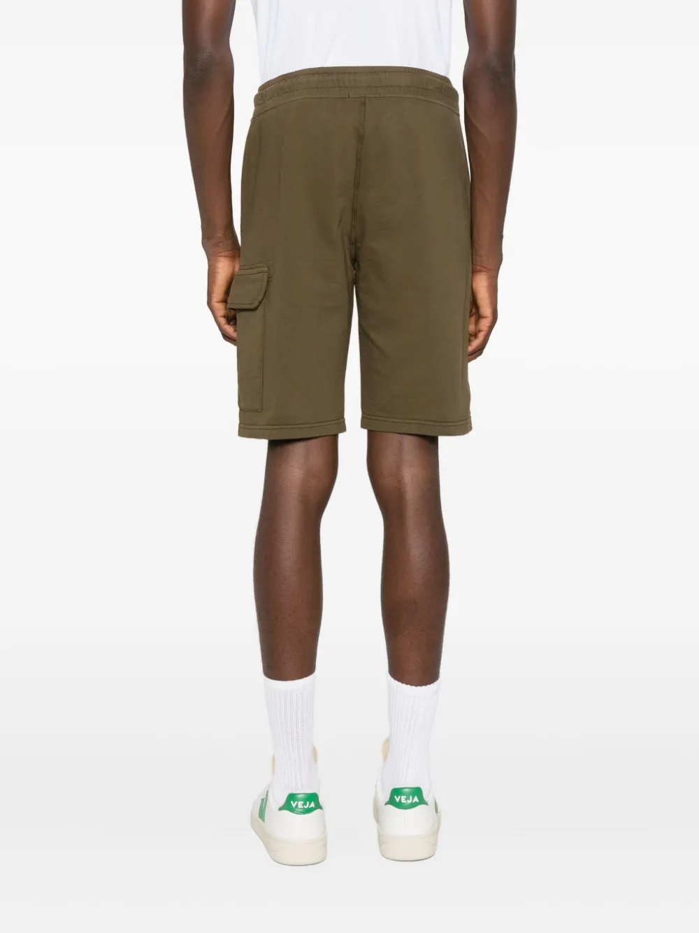 C.P. Company Shorts met cargo zak en trekkoordtaille Groen