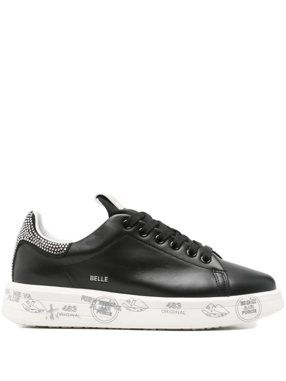 Premiata Belle studded sneakers Zwart
