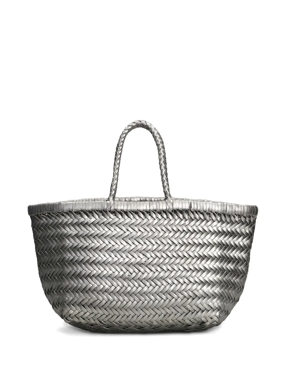 Dragon Diffusion Small Triple Jump Woven Tote Bag In Silver