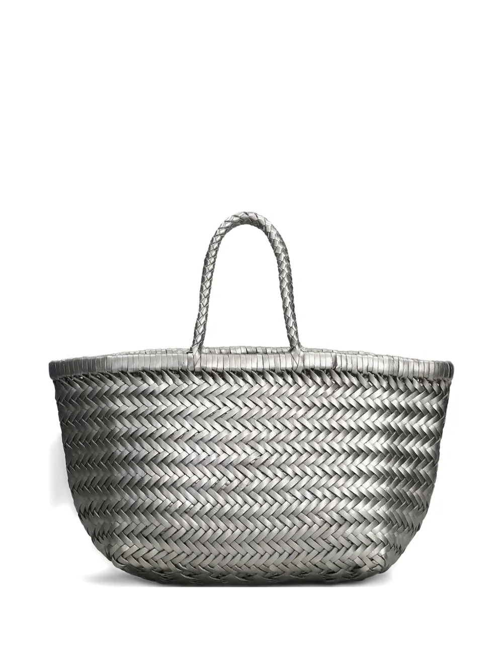 Dragon Diffusion Small Triple Jump Woven Tote Bag In Silver