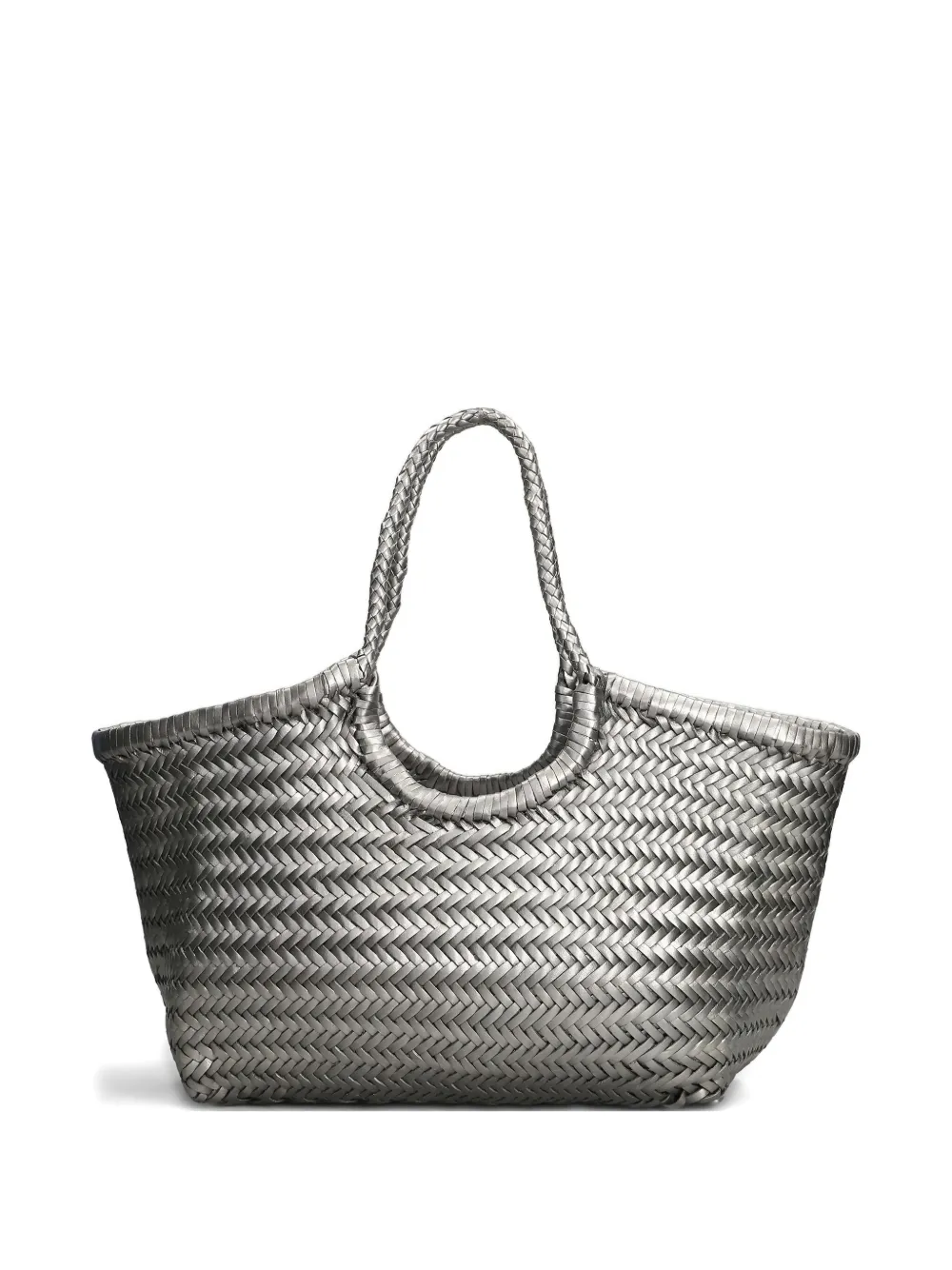 Dragon Diffusion Nantucket Woven Tote Bag In Silver