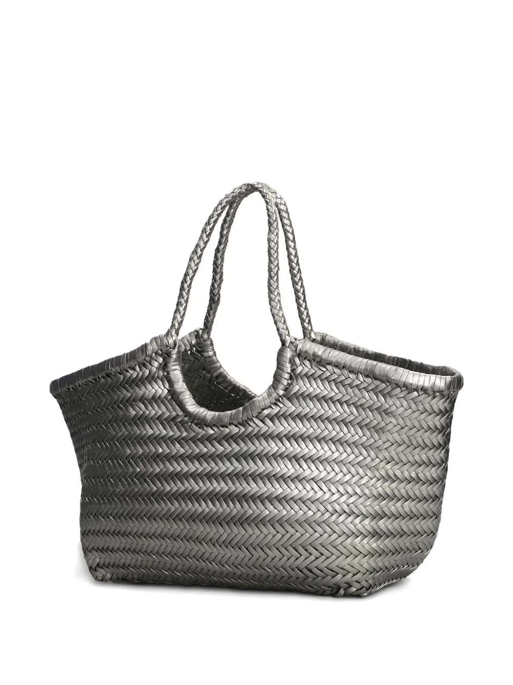 Dragon Diffusion Nantucket Woven Tote Bag In Silver