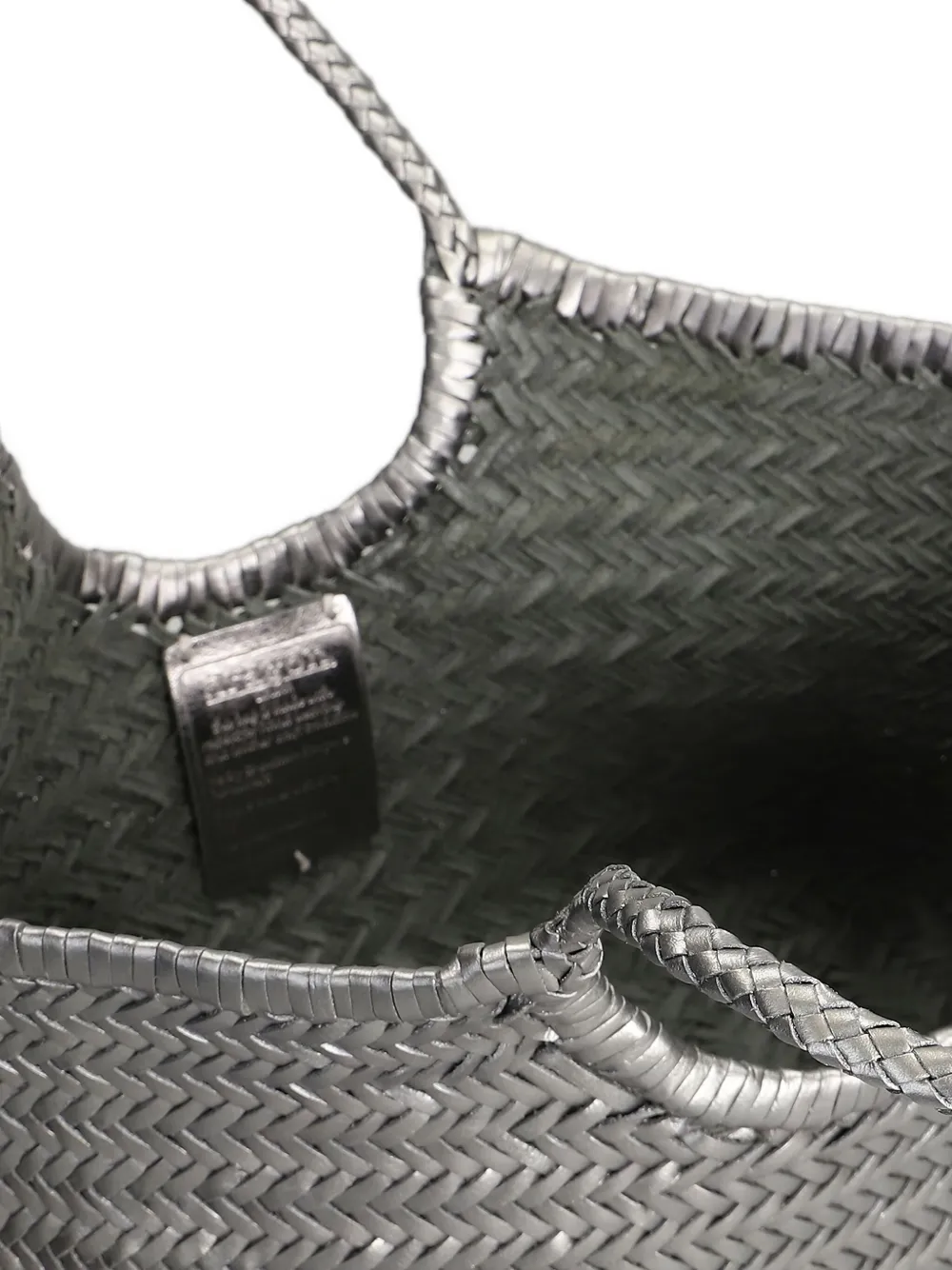Dragon Diffusion Nantucket Woven Tote Bag In Silver