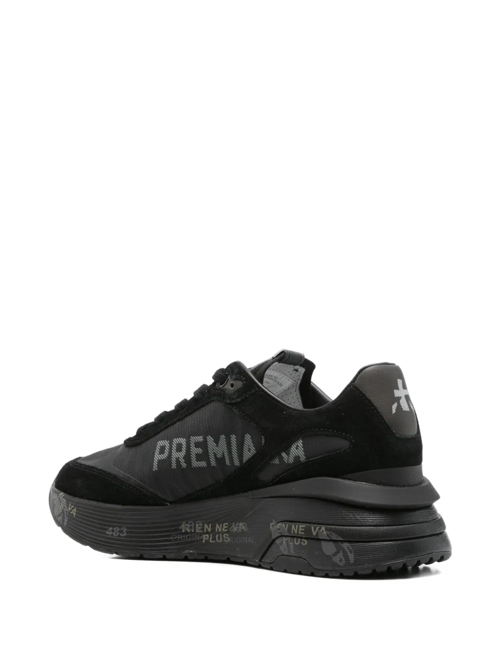 Premiata Moeround sneakers met applicatie Zwart