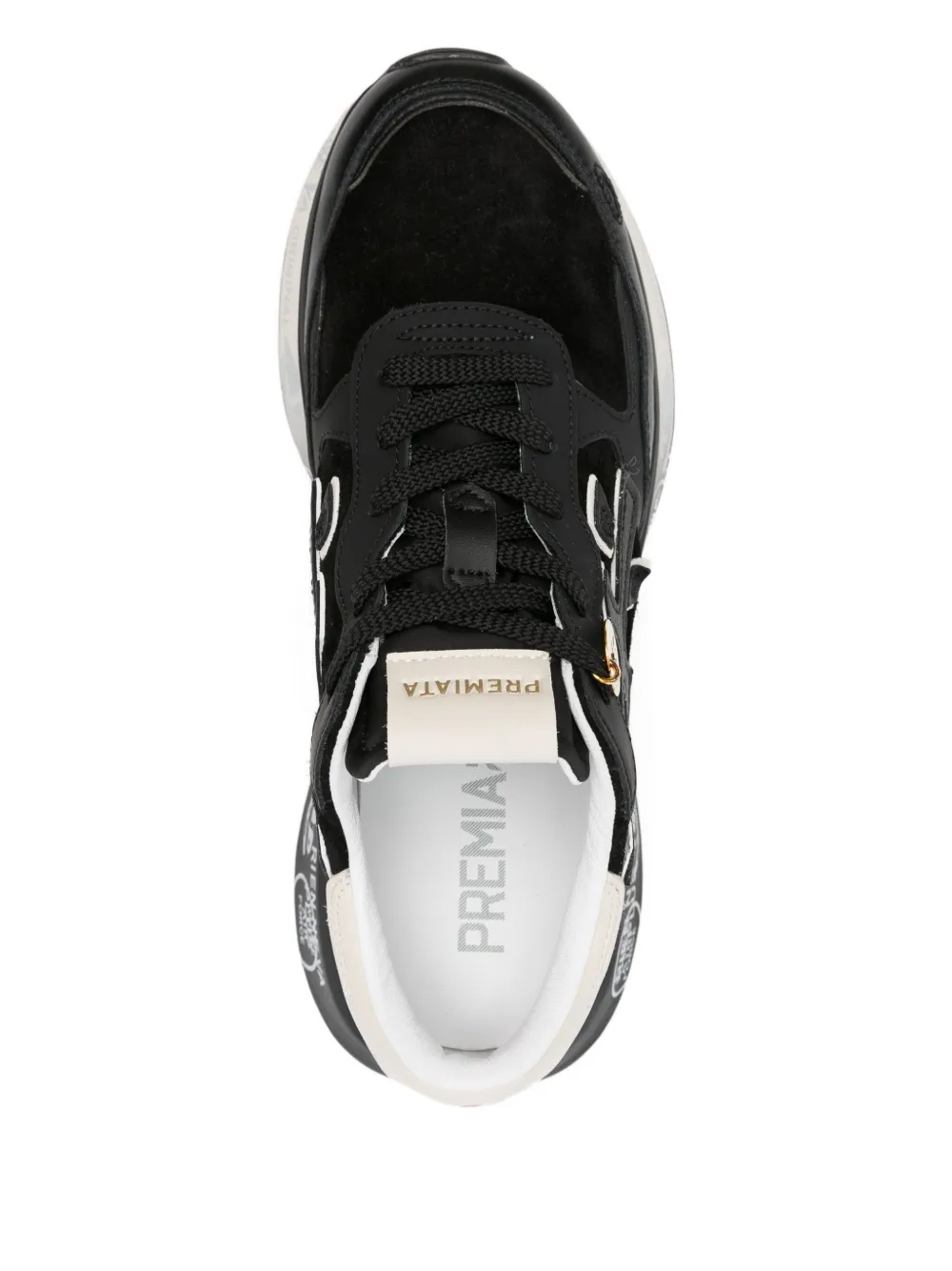 Premiata Suède low-top sneakers Zwart