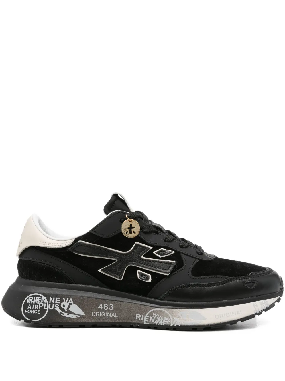 Premiata Suède low-top sneakers Zwart