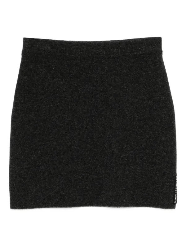 Alexander Wang Hotfix Mini Skirt in Grey