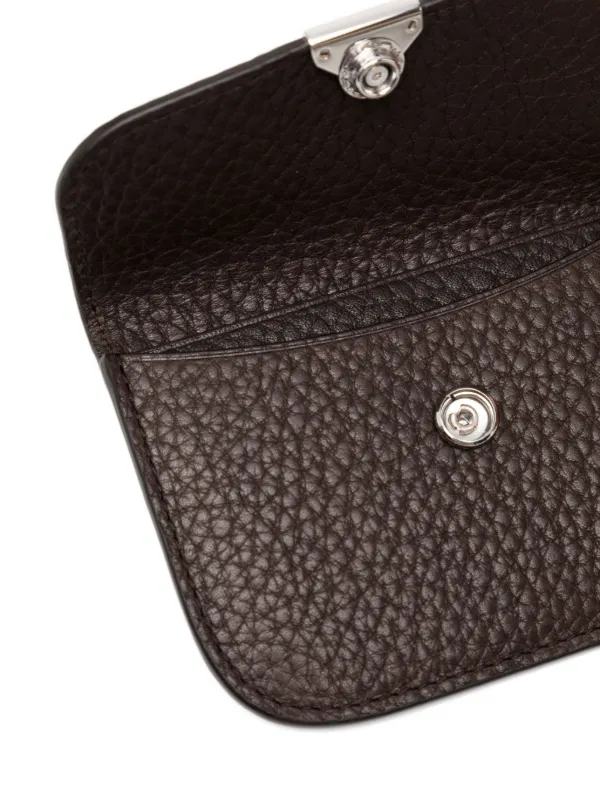 LEMAIRE Soft Tab Cardholder | Brown | FARFETCH