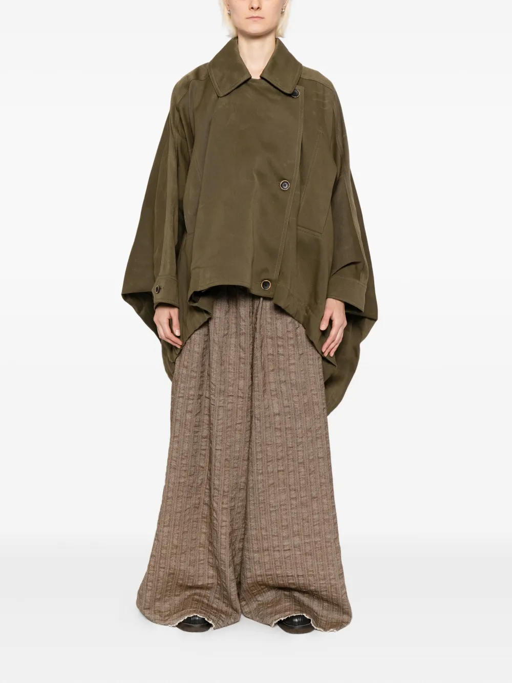 Uma Wang Broek met wijde pijpen - Beige