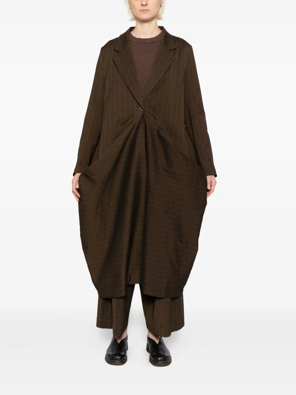 Uma Wang Cider coat - Bruin