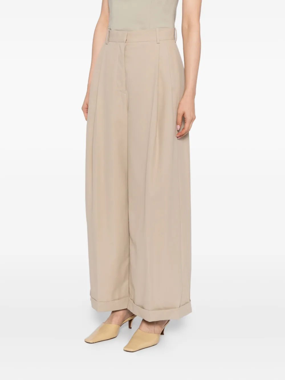 LOEWE cotton trousers - Beige