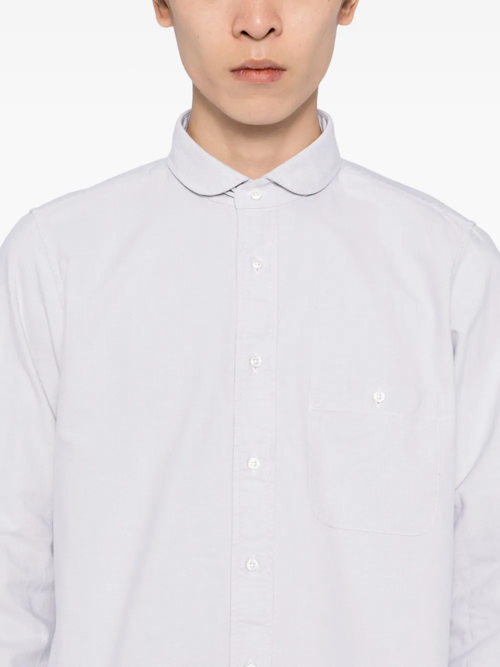 Thom Browne Cotton Shirt In Gray
