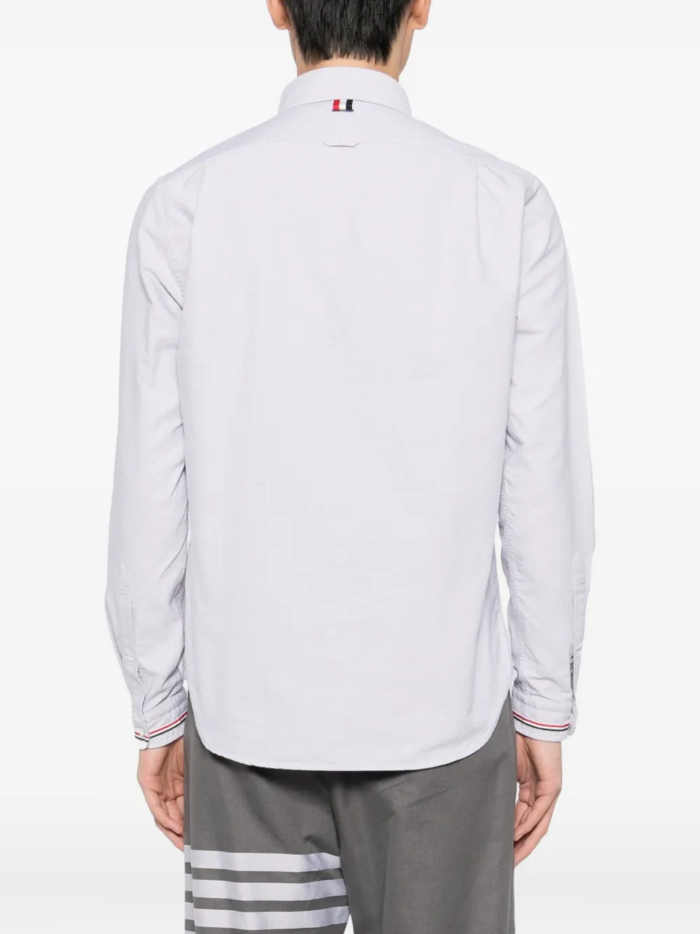 Thom Browne Cotton Shirt In Gray