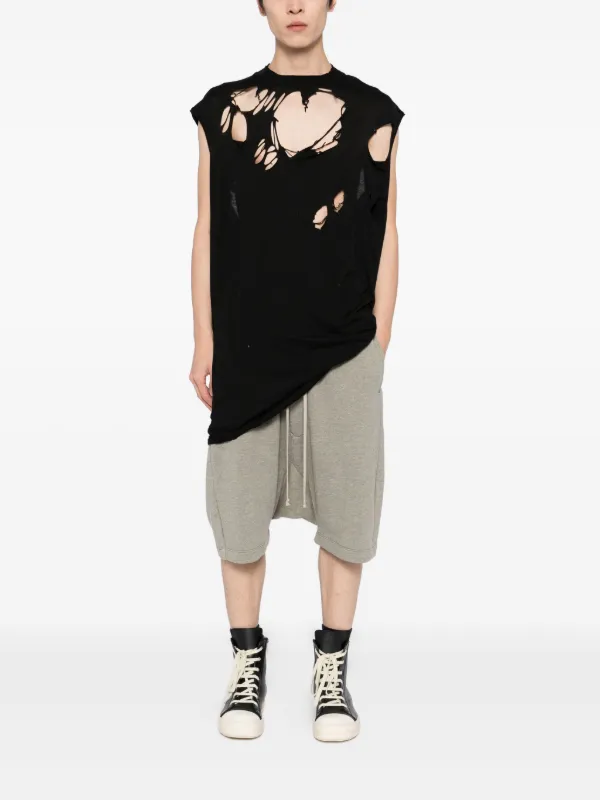 Rick Owens DRKSHDW drawstring-pod Shorts | Grey | FARFETCH