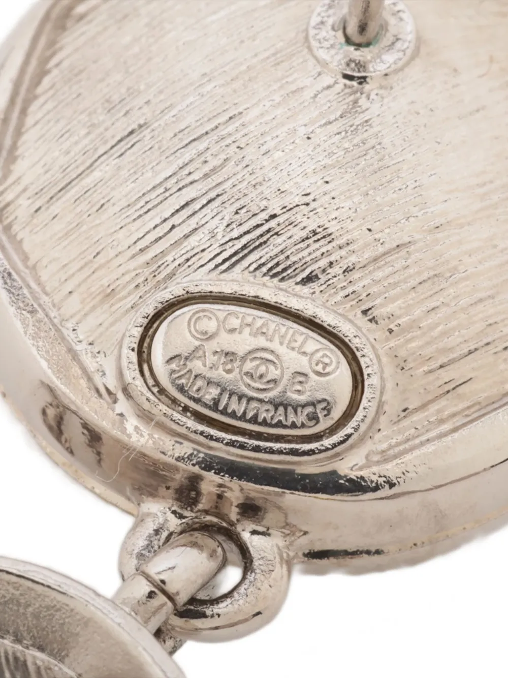 CHANEL Pre-Owned 2018 ココマーク クリスタル ドロップピアス