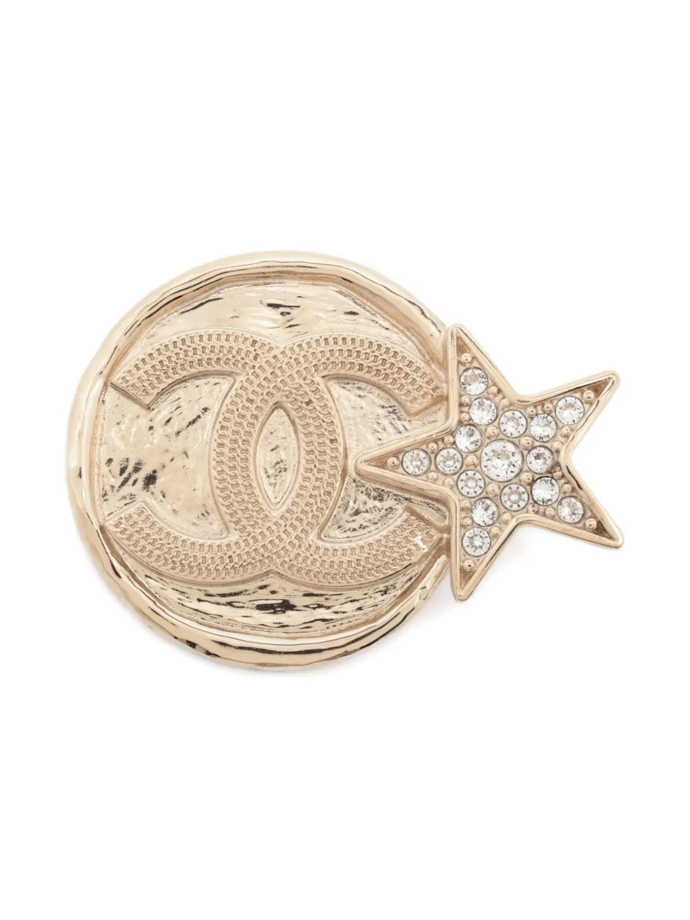 CHANEL Pre-Owned 2023 CC star brooch | Gold | Image 1