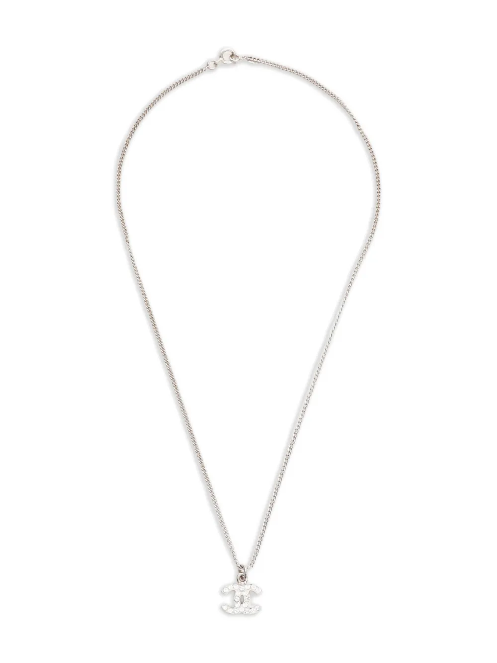 CHANEL Pre-Owned 2006 CC rhinestone necklace | Silver | Image 1