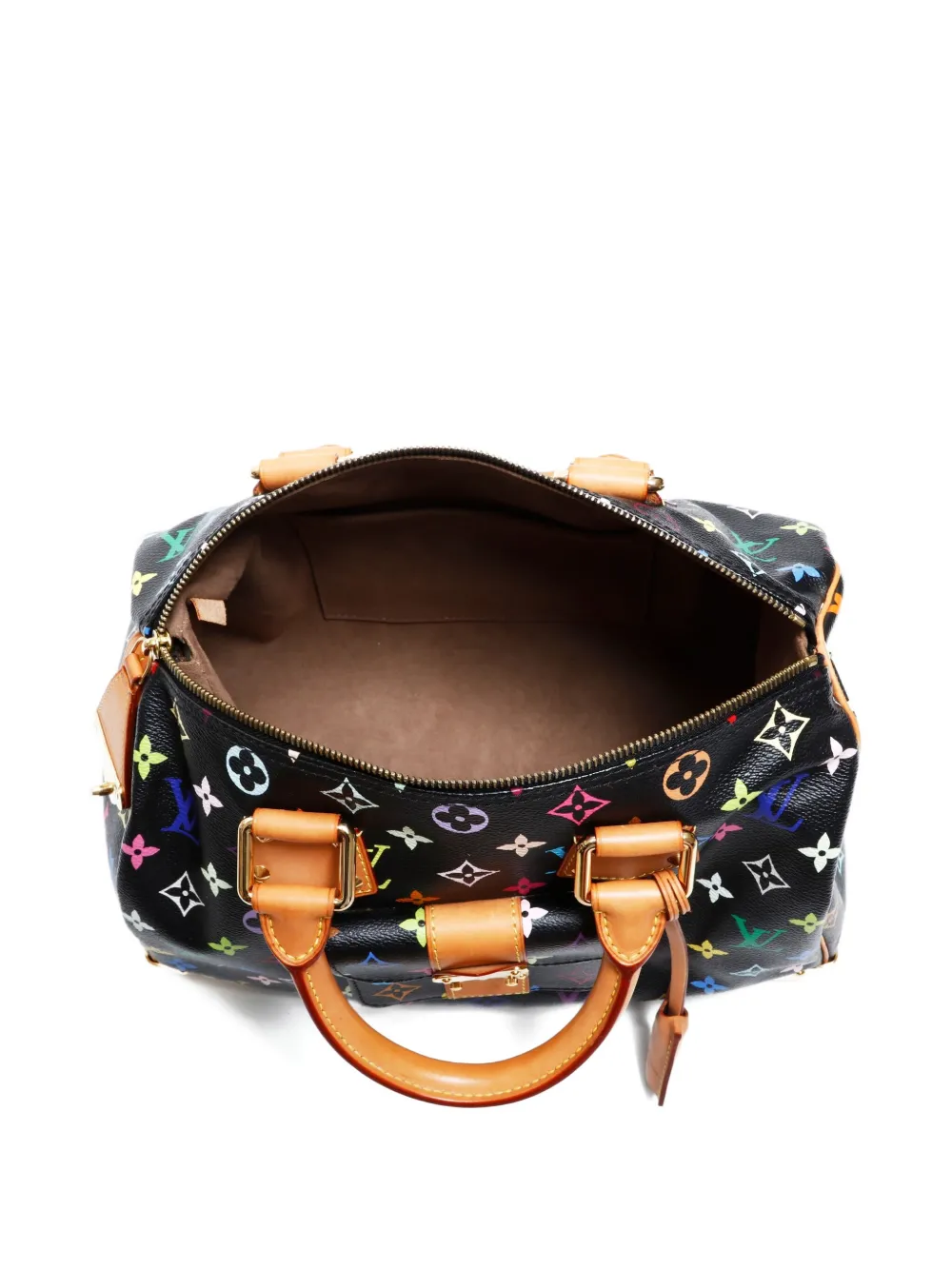 Pre-owned Louis Vuitton 2000-2010 X Takashi Murakami Speedy 30 Tote Bag In Black
