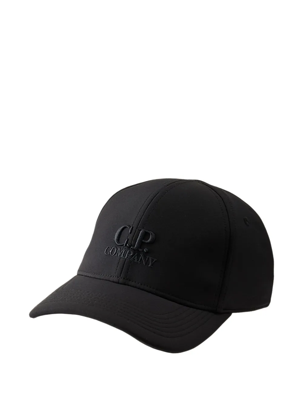 C.p. Company Logo-embroidered Baseball Cap In Black