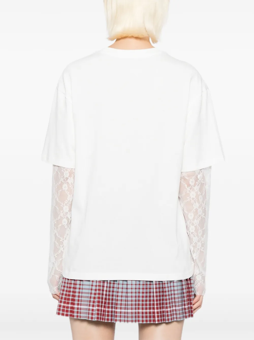 Ground Zero T-shirt met print Wit