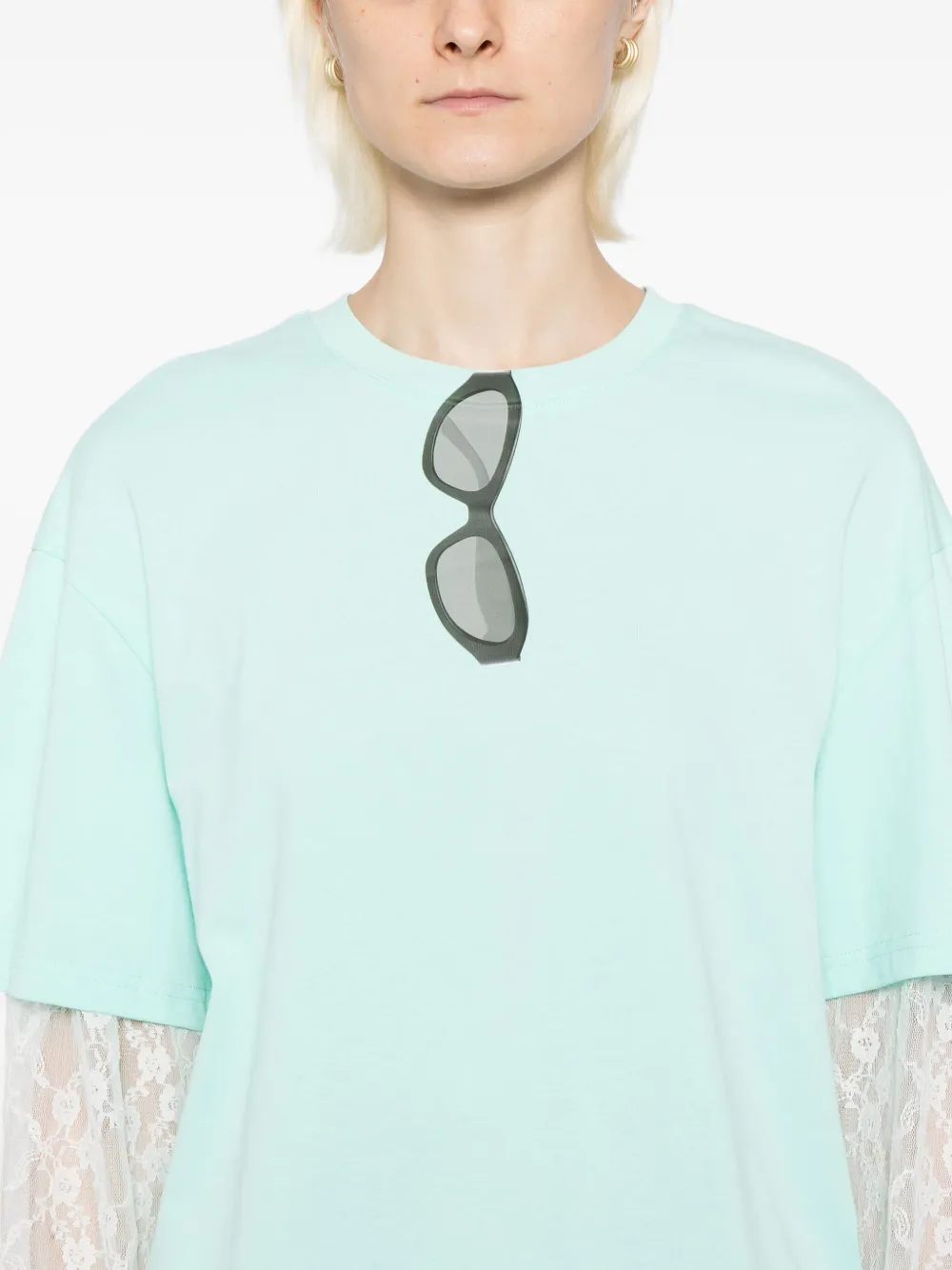 Ground Zero T-shirt met print Groen