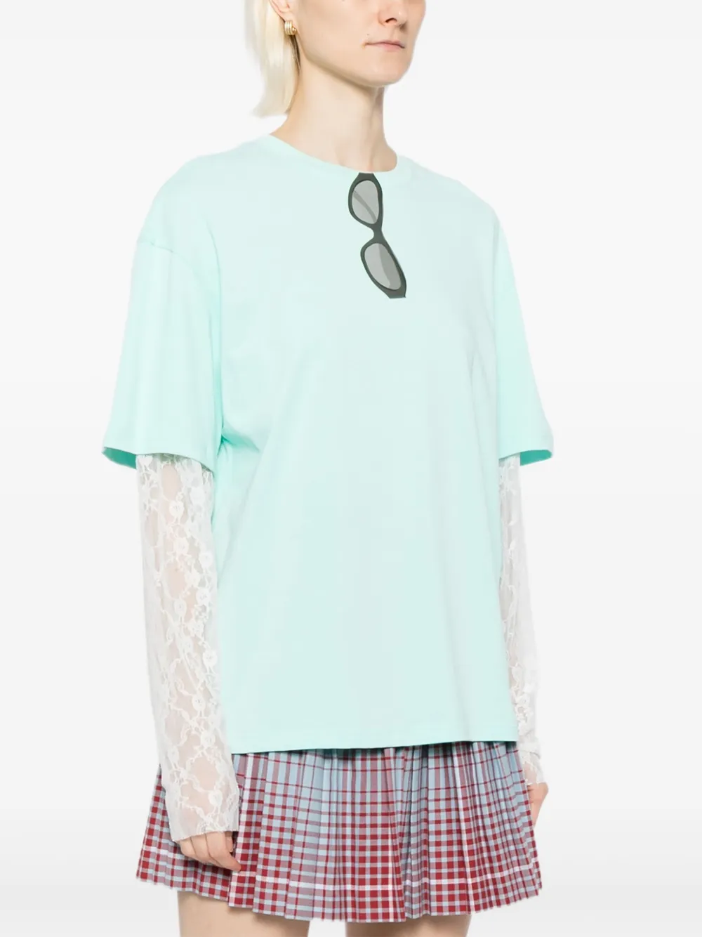 Ground Zero T-shirt met print Groen