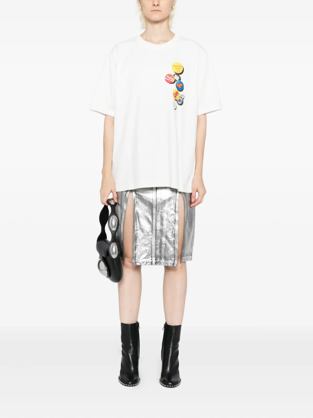 Ground Zero Printed T-shirt In White