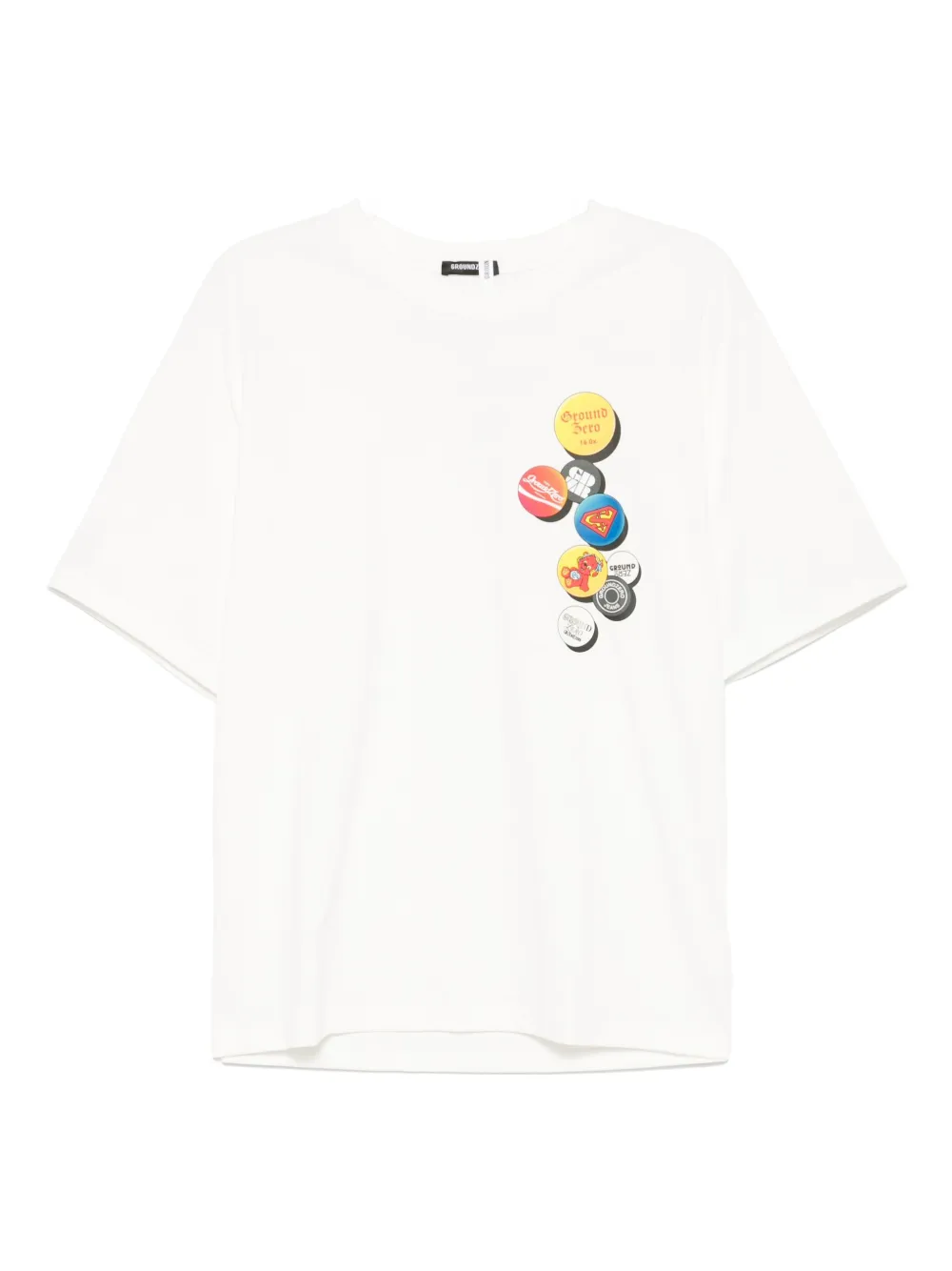 Ground Zero Printed T-shirt In White