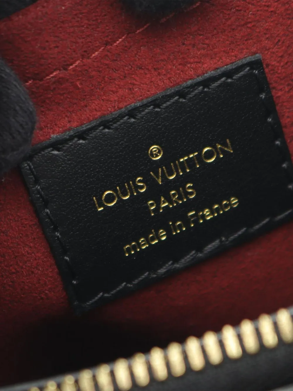 Pre-owned Louis Vuitton 2021-2025 Bicolor Monogram Empreinte Giant Montaigne Bb Satchel In Black