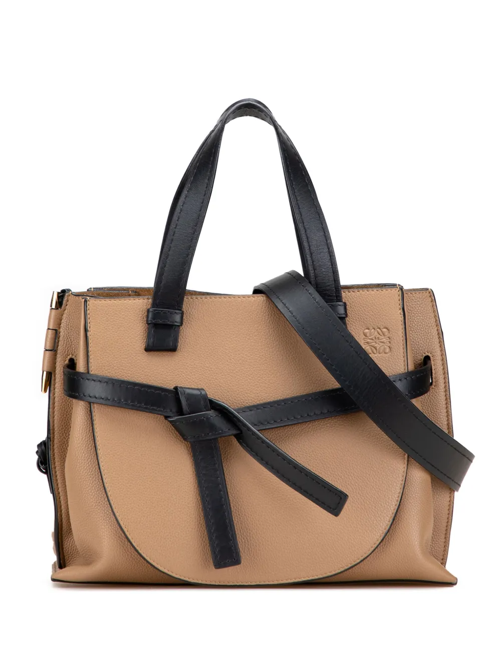 Loewe Pre-Owned 2018 Small Leather Gate Top Handle satchel | Brown | Image 1