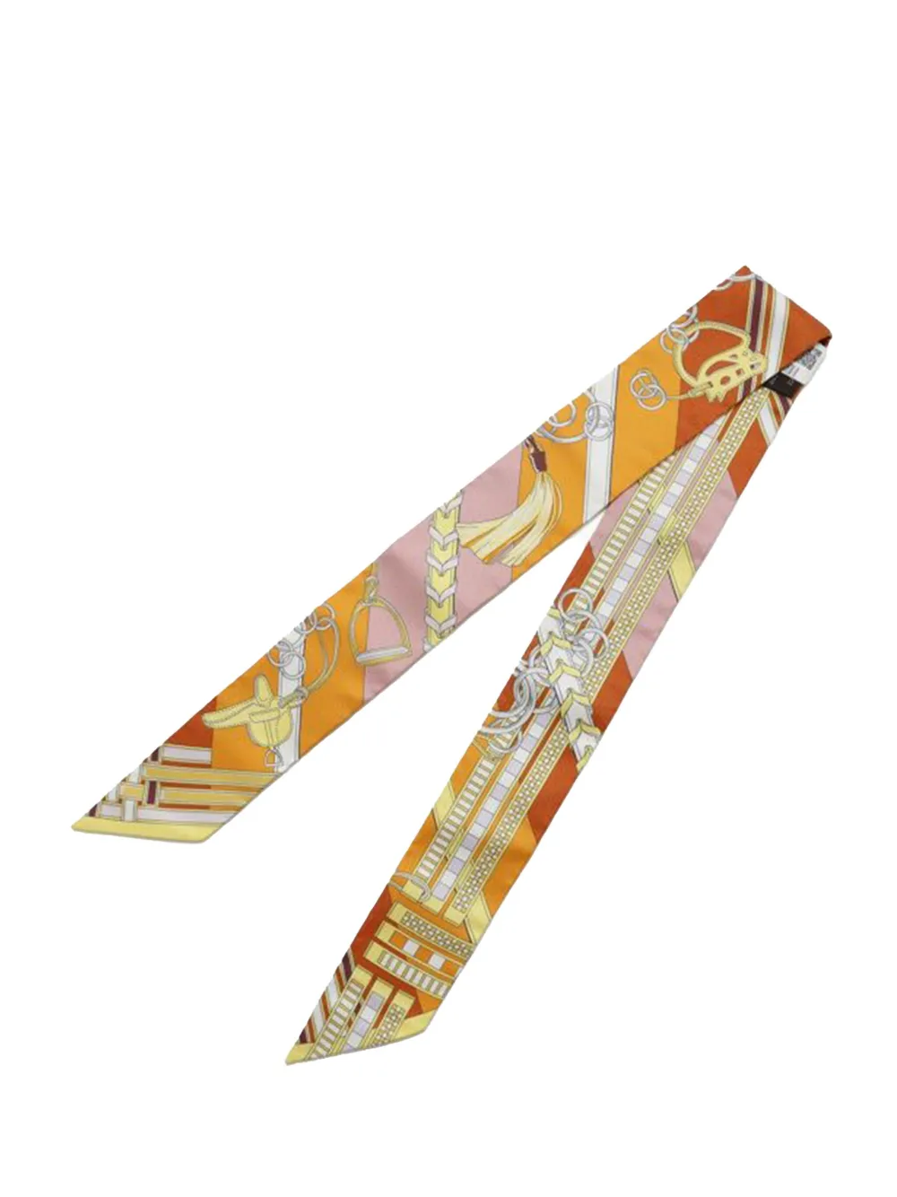 Hermès Pre-Owned foulard Brides et Gris-Gris Twilly en soie (2000-2025) | Image 2