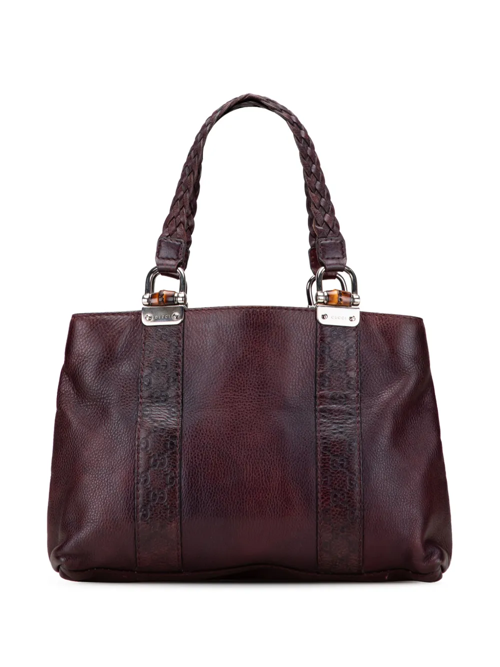 Gucci Pre-Owned 2000-2015 Guccissima Trimmed Leather Bamboo Libeccio tote bag | Brown | Image 1