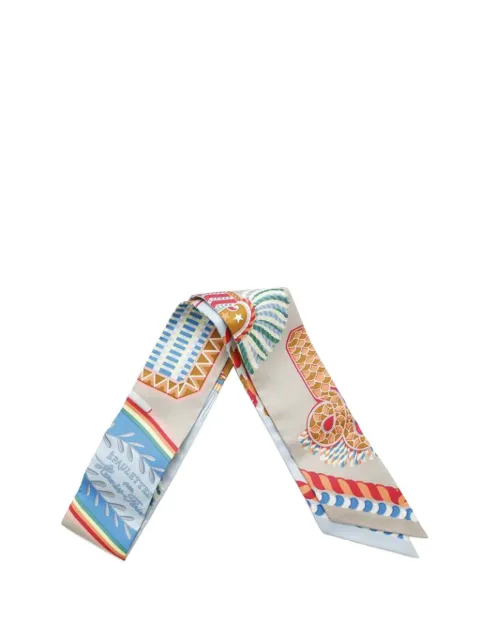 Hermès Pre-Owned 2023 Epaulettes de Gala Twilly Seidenschal