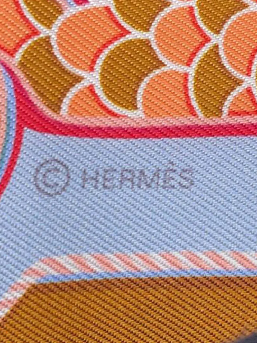 Pre-owned Hermes 2023 Epaulettes De Gala Silk Twilly Scarf Scarves In Blue